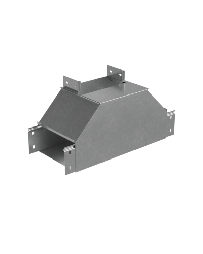 Т-отвод вертикальный 80х200 мм вверх c разворотом трассы на 90 гр. ПЛЮС HD КМ-Профиль (TDNplus90-80-200 HD) в Комсомольске-на-Амуре Аксессуары для лотков Pintop.ru