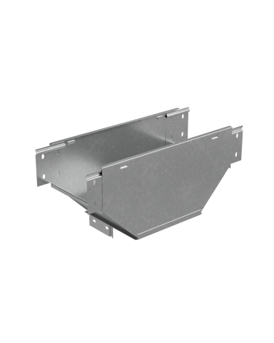 Т-отвод вертикальный 80х300 мм вниз c разворотом трассы на 90 гр. ПЛЮС КМ-Профиль (TDVplus90-80-300) в Комсомольске-на-Амуре Аксессуары для лотков Pintop.ru