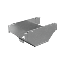 Т-ответвитель переходник 100х200-150 мм верт. c разворотом трассы на 90 гр. "ПЛЮС" (нижняя часть меньше исходной) HD КМ-Профиль (TDPSplus90-100-200-150 HD)