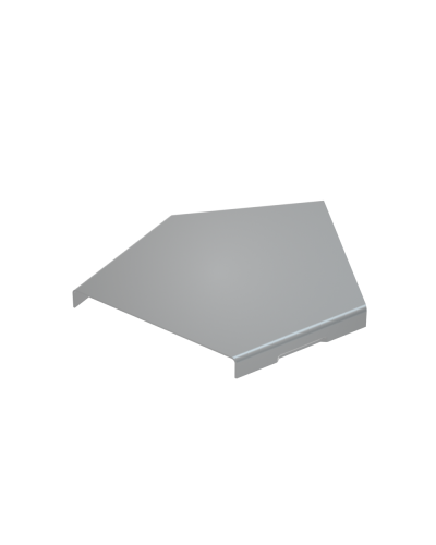 Крышка горизонтального угла 45 гр. 100 мм КМ-Профиль (KGL45-100) в Комсомольске-на-Амуре Аксессуары для лотков Pintop.ru