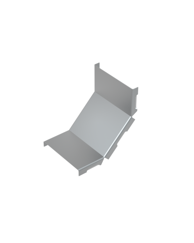 Крышка внутреннего вертикального угла 90 гр. 50 мм КМ-Профиль (KNL90-50) в Комсомольске-на-Амуре Аксессуары для лотков Pintop.ru