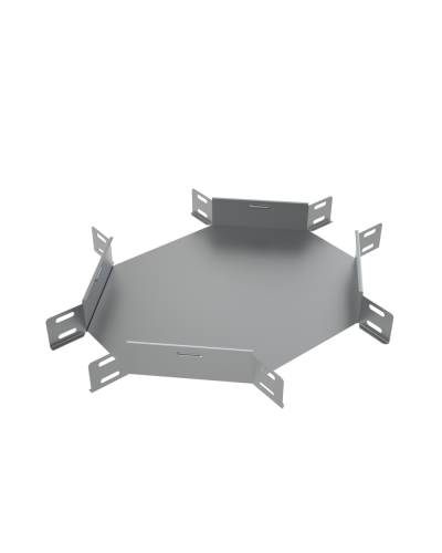Х-разветвитель 50х200 мм КМ-Профиль (XD50-200) в Комсомольске-на-Амуре Аксессуары для лотков Pintop.ru