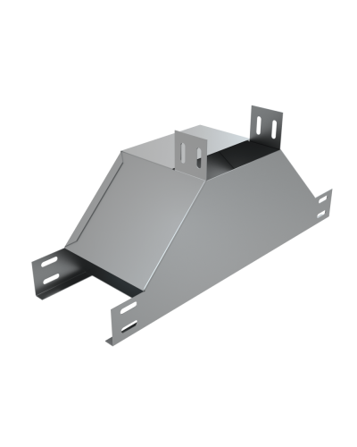 Т-отвод вертикальный 50х300 мм вверх c разворотом трассы на 90 гр. КМ-Профиль (TDN90-50-300) в Комсомольске-на-Амуре Аксессуары для лотков Pintop.ru