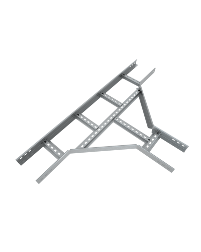 Т-отвод лестничный 100х300х1,2 мм HD85 КМ-профиль (LTD100-300-1.2 HD85) в Комсомольске-на-Амуре Аксессуары для лотков Pintop.ru