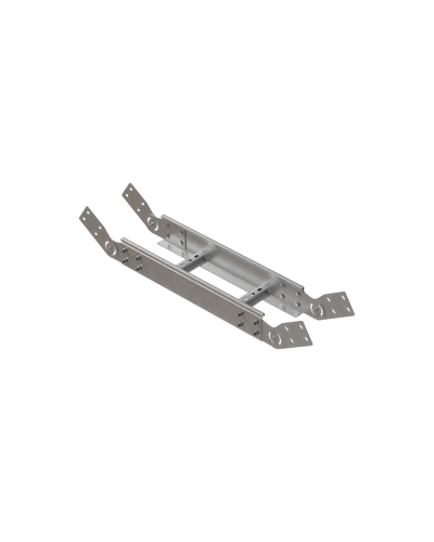 Вертикальный шарнирный угол 100х400х1,5 мм N КМ-профиль (LSHL100-400-1.5 N) в Комсомольске-на-Амуре Аксессуары для лотков Pintop.ru