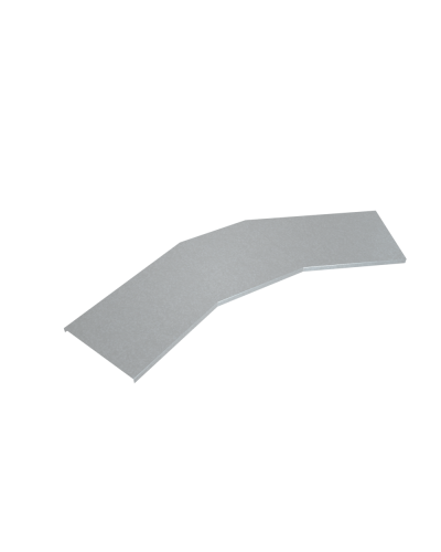 Крышка лестничного горизонтального угла 45 гр. 200 мм HD85 КМ-профиль (KLGL45-200 HD85) в Комсомольске-на-Амуре Аксессуары для лотков Pintop.ru