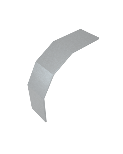 Крышка лестничного вертикального внешнего угла 90 гр. 150 мм КМ-Профиль (KLVL90-150) в Комсомольске-на-Амуре Аксессуары для лотков Pintop.ru