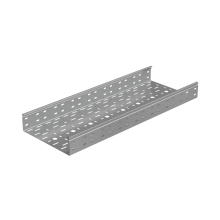 Лоток перфорированный 80х300х1,2 L2500 мм "Стандарт ПЛЮС" INOX304 КМ-Профиль (LPEplus80-300-1.2-2500 INOX304)