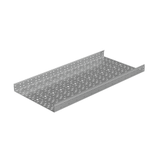 Лоток перфорированный 80х600х1,5 L2500 мм "Стандарт ПЛЮС" INOX304 КМ-Профиль (LPEplus80-600-1.5-2500 INOX304)