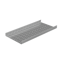 Лоток перфорированный 80х600х1,5 L3000 мм "Стандарт ПЛЮС" INOX304 КМ-Профиль (LPEplus80-600-1.5-3000 INOX304)