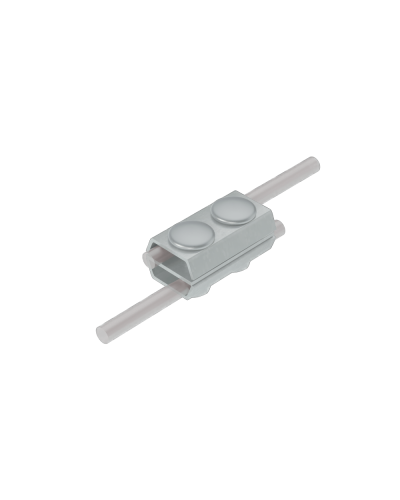 Параллельный соединитель прутка Ø 5-8 мм двойной INOX304 КМ-Профиль (2PS-D5-8 INOX304) в Комсомольске-на-Амуре Монтажные материалы Pintop.ru