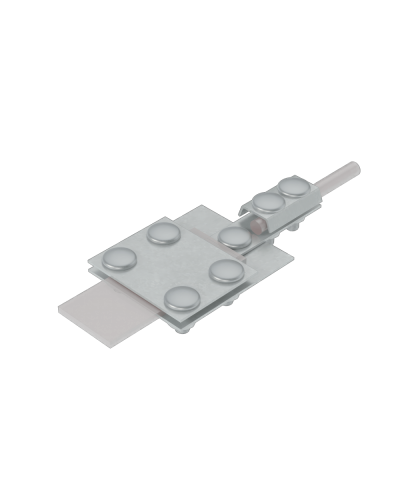 Универсальный контрольный соединитель полоса до 30 мм пруток Ø 5-8 мм КМ-Профиль (UKS-B30-D5-8) в Комсомольске-на-Амуре Аксессуары для лотков Pintop.ru