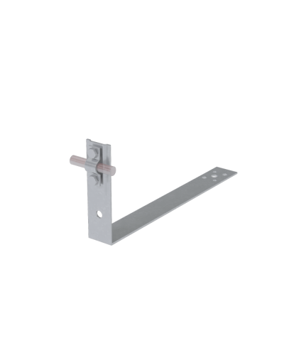 Черепичный держатель болтовой на обрешётку для прутка Ø 5-10 мм L430 мм H100 мм TD КМ-профиль (CDBO-L430-D5-10 TD) в Комсомольске-на-Амуре Крепеж Pintop.ru