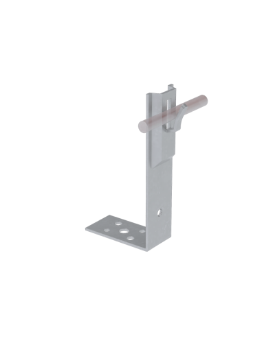 Угловой держатель зажимной для прутка Ø 5-8 мм H80 мм КМ-Профиль (UDZ-H80-D5-8) в Комсомольске-на-Амуре Монтажные материалы Pintop.ru