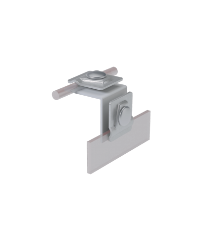 Фальцевый держатель H50 мм для прутка Ø 5-10 мм КМ-Профиль (FD-H50-D5-10) в Комсомольске-на-Амуре Монтажные материалы Pintop.ru