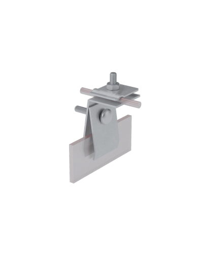 Фальцевый держатель H70 мм для прутка Ø 5-10 мм КМ-Профиль (FD-H70-D5-10) в Комсомольске-на-Амуре Монтажные материалы Pintop.ru