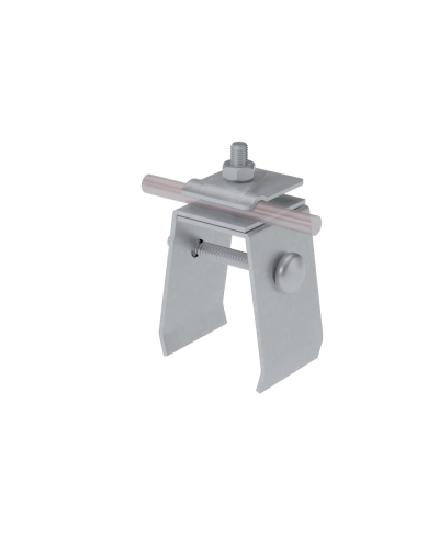 Универсальный фальцевый держатель H70 мм для прутка Ø 5-10 мм КМ-профиль (UFD-H70-D5-10) в Комсомольске-на-Амуре Монтажные материалы Pintop.ru