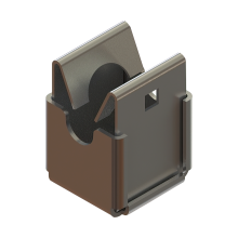 Держатель для прутка Ø 8 мм "Быстрый монтаж" INOX304 КМ-профиль (DBM-D8 INOX304)