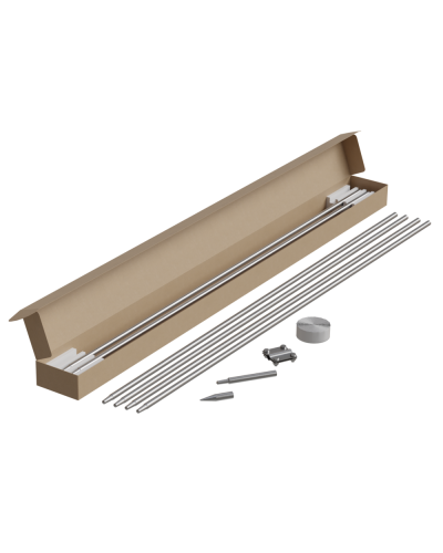 Комплект заземления из 6 стержней Ø 16 мм L=1,5 м HD КМ-Профиль (KTZ-D16-6 HD) в Комсомольске-на-Амуре Монтажные материалы Pintop.ru