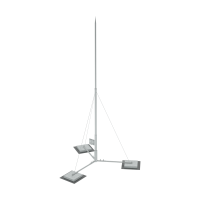 Вольностоящая молниеприемная мачта составная H2,5 м HD КМ-Профиль (VMR-H2.5 HD)