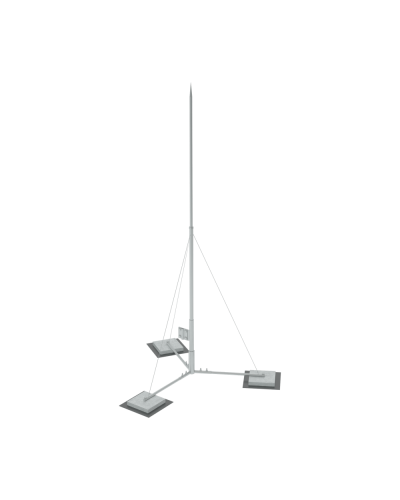 Вольностоящая молниеприемная мачта составная H4,5 м HD КМ-Профиль (VMR-H4.5 HD) в Комсомольске-на-Амуре Монтажные материалы Pintop.ru