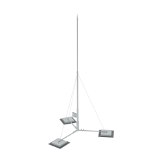 Вольностоящая молниеприемная мачта составная H3 м HD КМ-Профиль (VMR-H3 HD)