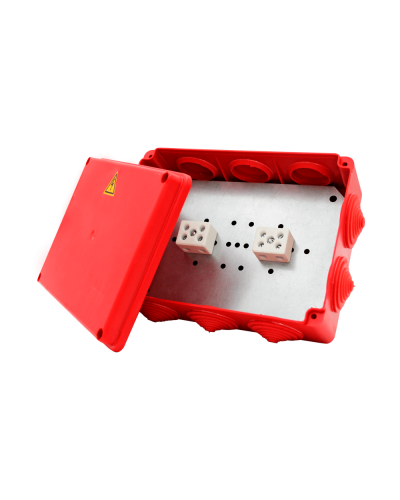 Коробка распределительная огнестойкая КРОПС-П4, IP54, габаритные размеры 150х110х70 мм, для кабелей сечением до 16 мм2, 5 клемм КМ-Профиль (FRJB-KM-P4-16-05-КРОПС-IP54) в Комсомольске-на-Амуре Распределительные коробки Pintop.ru