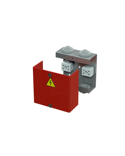 Коробка распределительная огнестойкая КРОПС, IP41, габаритные размеры 80х80х35 мм, для кабелей сечением до 2,5 мм2, 4 клеммы КМ-Профиль (FRJB-KM-ST1-2.5-04-КРОПС-IP41) в Комсомольске-на-Амуре Распределительные коробки Pintop.ru