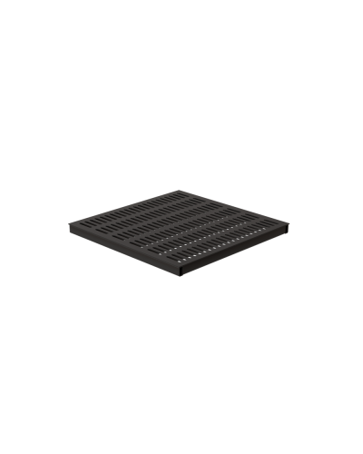 Перфорированная панель фальшпола 38/600/600 (перфорация 38%) RAL9005 КМ-профиль (PPF38-600-600-38 RAL9005) в Комсомольске-на-Амуре Аксессуары для лотков Pintop.ru