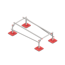 Опорная конструкция для установки оборудования TECHNORAPTOR FOOT 1000х2000 тип 1 КМ-профиль (KM-TR-F-SSEI-1000-2000-1)