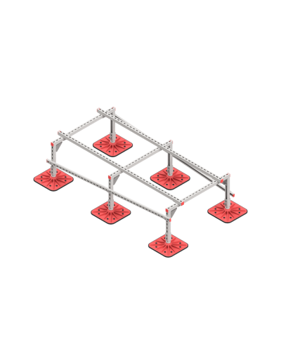 Опорная конструкция для установки оборудования TECHNORAPTOR FOOT 1000х2000 тип 2 HD КМ-профиль (KM-TR-F-SSEI-1000-2000-2 HD) в Комсомольске-на-Амуре Системы видеонаблюдения Pintop.ru