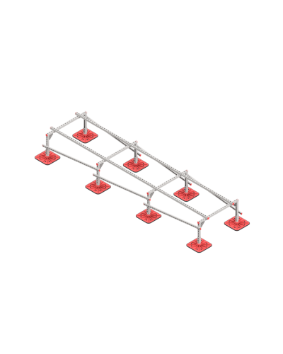 Опорная конструкция для установки оборудования TECHNORAPTOR FOOT 1000х4000 HD КМ-профиль (KM-TR-F-SSEI-1000-4000 HD) в Комсомольске-на-Амуре Системы видеонаблюдения Pintop.ru