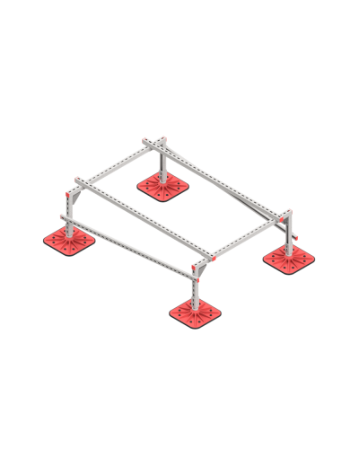 Опорная конструкция для установки оборудования TECHNORAPTOR FOOT 1200х1700 КМ-профиль (KM-TR-F-SSEI-1200-1700) в Комсомольске-на-Амуре Системы видеонаблюдения Pintop.ru