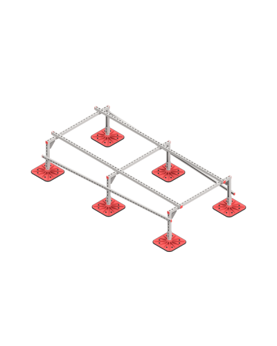 Опорная конструкция для установки оборудования TECHNORAPTOR FOOT 1200х2500 КМ-профиль (KM-TR-F-SSEI-1200-2500) в Комсомольске-на-Амуре Системы видеонаблюдения Pintop.ru