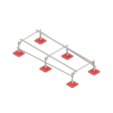 Опорная конструкция для установки оборудования TECHNORAPTOR FOOT 1200х3000 тип 1 КМ-профиль (KM-TR-F-SSEI-1200-3000-1)