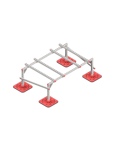 Опорная конструкция для установки оборудования TECHNORAPTOR FOOT 1500х1000 тип 2 HD КМ-профиль (KM-TR-F-SSEI-1500-1000-2 HD) в Комсомольске-на-Амуре Системы видеонаблюдения Pintop.ru