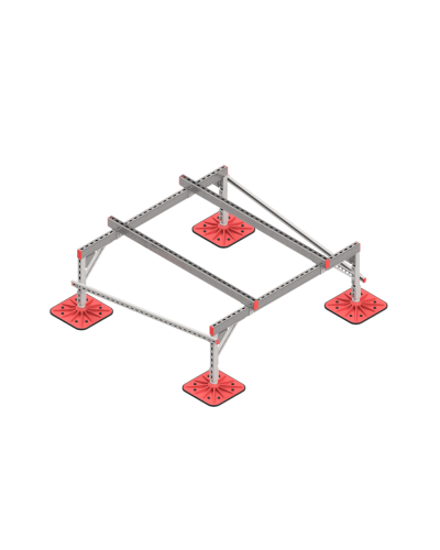 Опорная конструкция для установки оборудования TECHNORAPTOR FOOT 1500х1500 тип 2 КМ-профиль (KM-TR-F-SSEI-1500-1500-2) в Комсомольске-на-Амуре Системы видеонаблюдения Pintop.ru