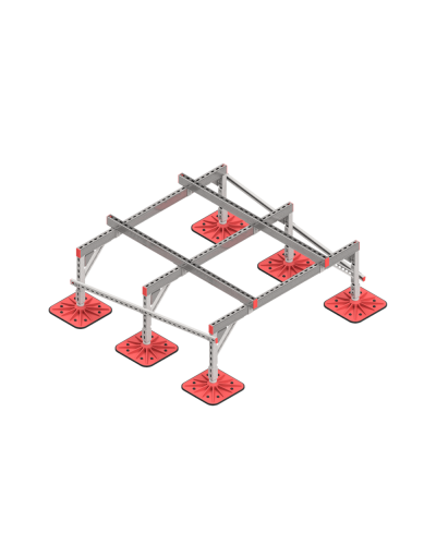 Опорная конструкция для установки оборудования TECHNORAPTOR FOOT 1500х1500 тип 3 КМ-профиль (KM-TR-F-SSEI-1500-1500-3) в Комсомольске-на-Амуре Системы видеонаблюдения Pintop.ru