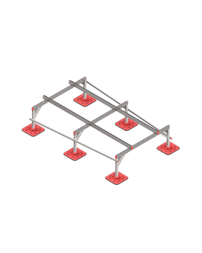 Опорная конструкция для установки оборудования TECHNORAPTOR FOOT 1500х2500 КМ-профиль (KM-TR-F-SSEI-1500-2500) в Комсомольске-на-Амуре Системы видеонаблюдения Pintop.ru