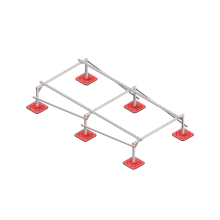 Опорная конструкция для установки оборудования TECHNORAPTOR FOOT 1500х3000 тип 4 КМ-профиль (KM-TR-F-SSEI-1500-3000-4)