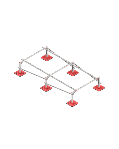 Опорная конструкция для установки оборудования TECHNORAPTOR FOOT 1500х3000 тип 4 КМ-профиль (KM-TR-F-SSEI-1500-3000-4) в Комсомольске-на-Амуре Системы видеонаблюдения Pintop.ru