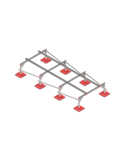 Опорная конструкция для установки оборудования TECHNORAPTOR FOOT 1500х3500 КМ-профиль (KM-TR-F-SSEI-1500-3500) в Комсомольске-на-Амуре Системы видеонаблюдения Pintop.ru