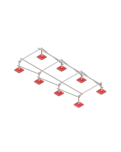 Опорная конструкция для установки оборудования TECHNORAPTOR FOOT 1500х4000 тип 1 КМ-профиль (KM-TR-F-SSEI-1500-4000-1) в Комсомольске-на-Амуре Системы видеонаблюдения Pintop.ru
