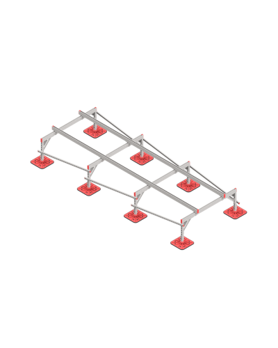 Опорная конструкция для установки оборудования TECHNORAPTOR FOOT 1500х4000 тип 2 КМ-профиль (KM-TR-F-SSEI-1500-4000-2) в Комсомольске-на-Амуре Системы видеонаблюдения Pintop.ru