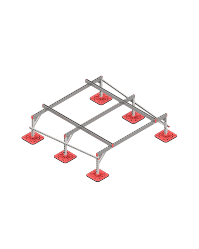 Опорная конструкция для установки оборудования TECHNORAPTOR FOOT 2000х2000 HD КМ-профиль (KM-TR-F-SSEI-2000-2000 HD) в Комсомольске-на-Амуре Системы видеонаблюдения Pintop.ru