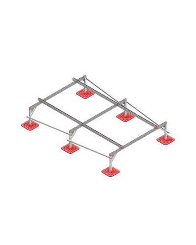 Опорная конструкция для установки оборудования TECHNORAPTOR FOOT 2000х3000 тип 1 КМ-профиль (KM-TR-F-SSEI-2000-3000-1) в Комсомольске-на-Амуре Системы видеонаблюдения Pintop.ru