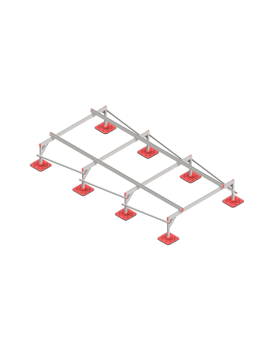 Опорная конструкция для установки оборудования TECHNORAPTOR FOOT 2000х4000 КМ-профиль (KM-TR-F-SSEI-2000-4000) в Комсомольске-на-Амуре Системы видеонаблюдения Pintop.ru