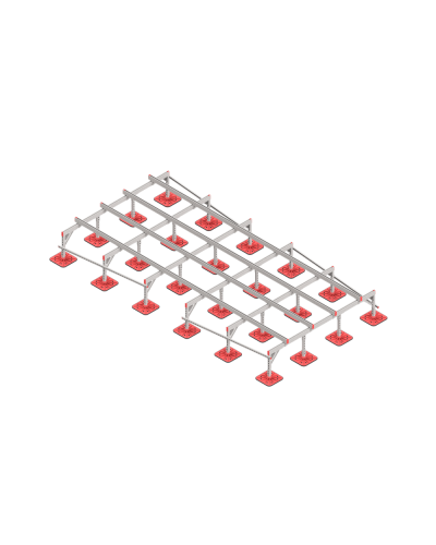 Опорная конструкция для установки оборудования TECHNORAPTOR FOOT 2500х5000 КМ-профиль (KM-TR-F-SSEI-2500-5000) в Комсомольске-на-Амуре Системы видеонаблюдения Pintop.ru