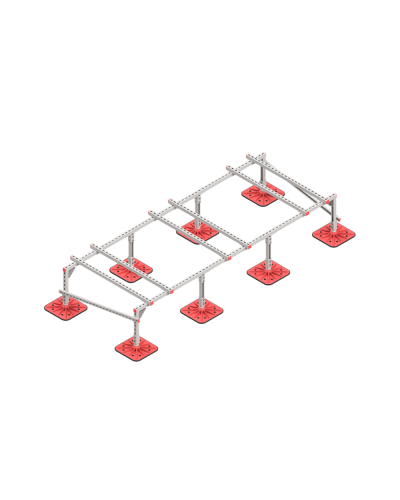 Опорная конструкция для установки оборудования TECHNORAPTOR FOOT 3000х1200 тип 1 HD КМ-профиль (KM-TR-F-SSEI-3000-1200-1 HD) в Комсомольске-на-Амуре Системы видеонаблюдения Pintop.ru