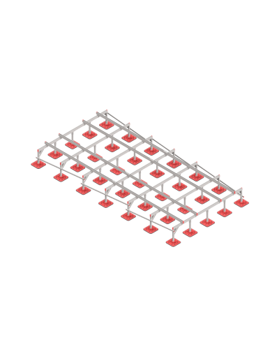 Опорная конструкция для установки оборудования TECHNORAPTOR FOOT 3000х6000 тип 2 КМ-профиль (KM-TR-F-SSEI-3000-6000-2) в Комсомольске-на-Амуре Системы видеонаблюдения Pintop.ru